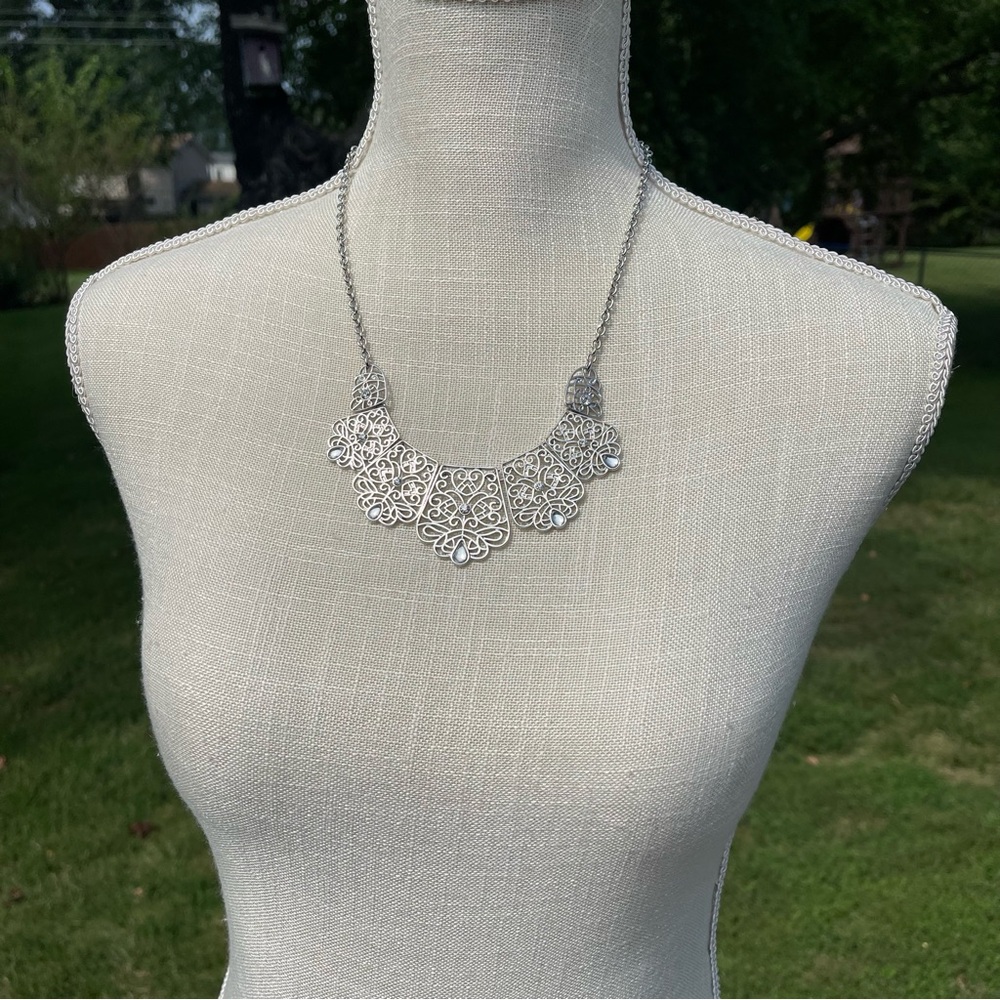 Park Lane Silver Filigree Necklace